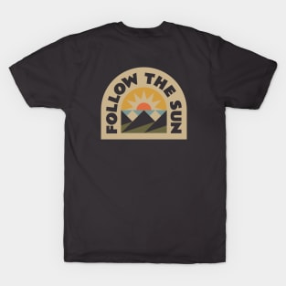 Follow the Sun Inspirational Badge T-Shirt